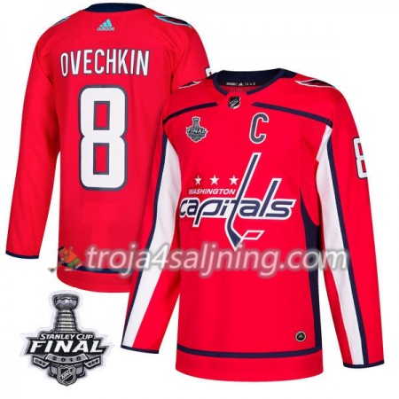 Washington Capitals tröja Alex Ovechkin 8 2018 Stanley Cup Final Patch Adidas Röd Authentic - NHL Tröjor Herr Washington Capitals tröja Alex Ovechkin 8 2018 Stanley Cup Final Patch Adidas Röd Authentic - NHL Tröjor Herr